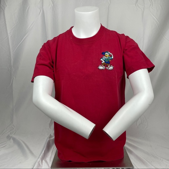 Disney Other - Disney Red & Blue Donald Duck Short Sleeve T Shirt